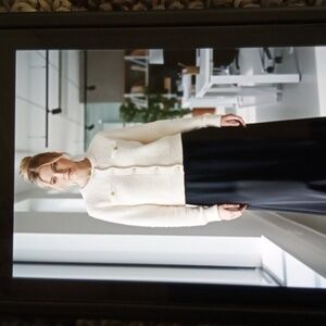 American Eagle Bouncle Lady Cardigan Front Buttons Office Womens Medium